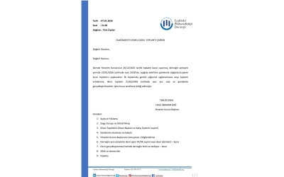 Olağanüstü Genel Kurul Toplantısı 