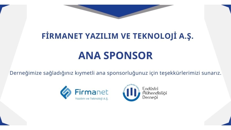 FİRMANET YAZILIM VE TEKNOLOJİ A.Ş. ANA SPONSORUMUZ OLDU!