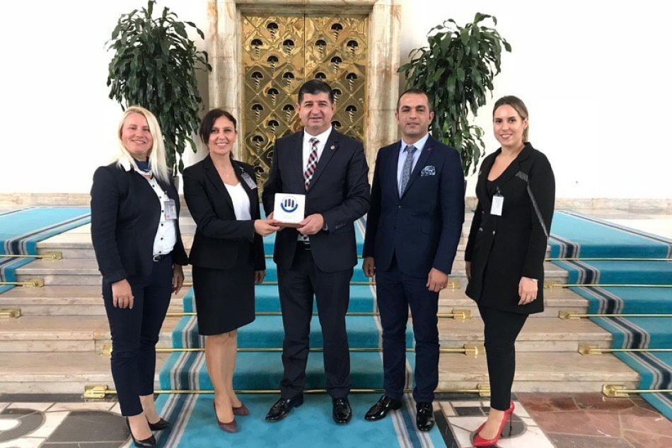 We visited Antalya deputy Mr. Cavit Arı in the parliament.