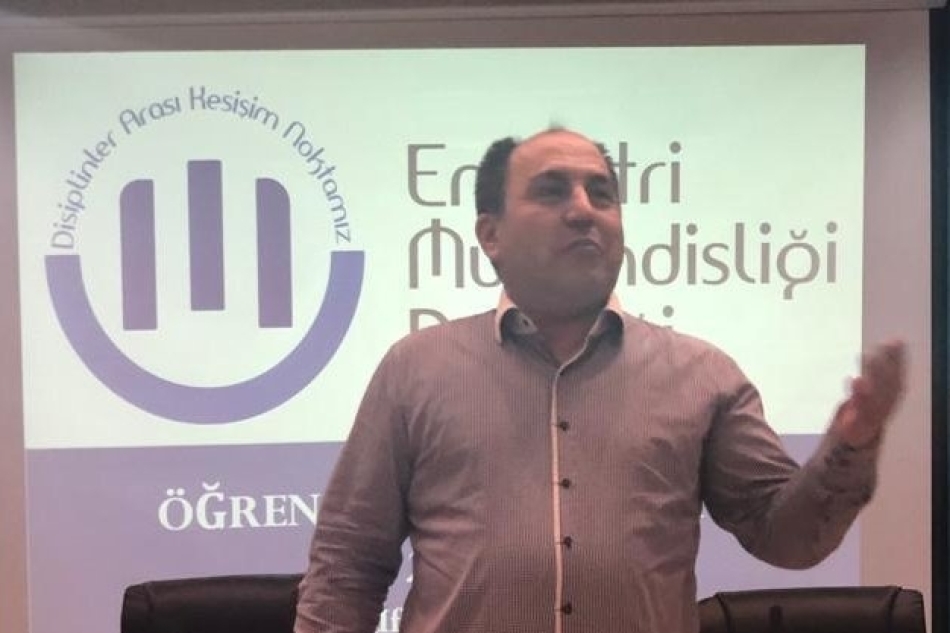 Konya Technical University Meeting Was Held - We listened to the presentation of Halil İbrahim Dağ on the subject of reading data.