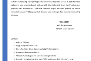 OLAĞANÜSTÜ GENEL KURUL TOPLANTISI ERTELEME DUYURUSUDUR!