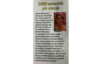 2019 Verimlilik yılı olacak!